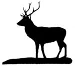 8 Point Stag Weathervane or Sign Profile - Laser cut 450mm